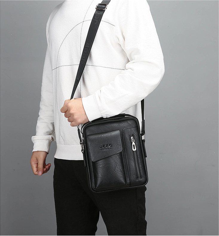 Мужская кожаная сумка-мессенджер, комплект сумок-тоут через плечо, деловые сумки через плечо