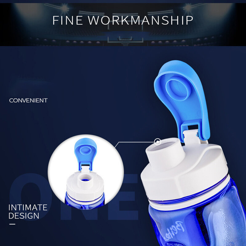 2021 Спортивная бутылка для воды, портативная герметичная пластиковая бутылка для воды для спорта, путешествий на велосипеде, походов, посуда...