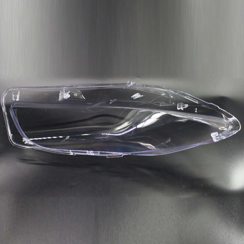 Cubierta de lente de faro delantero de coche, pantalla de cristal transparente para BMW serie 5, F10, F18, 528i, 530i, 535i, 2010-2017