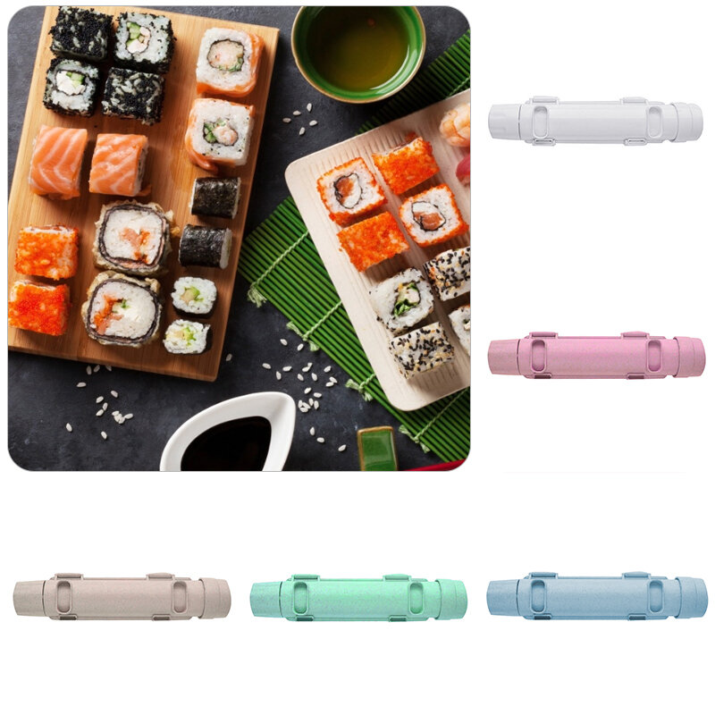 Molde para enrolar sushi, bazuca com molde para enrolar sushi, legumes, carne, ferramenta para fazer sushi, diy