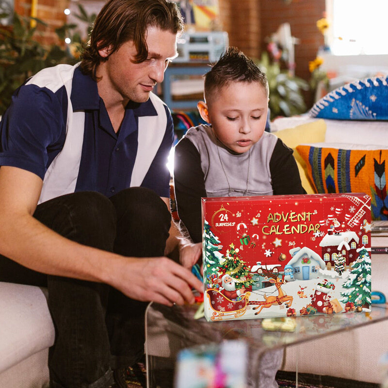 2022 scatola cieca capodanno decorazioni natalizie buon natale ornamento festa a casa spremere giocattoli confezione regalo calendari dell'avvento