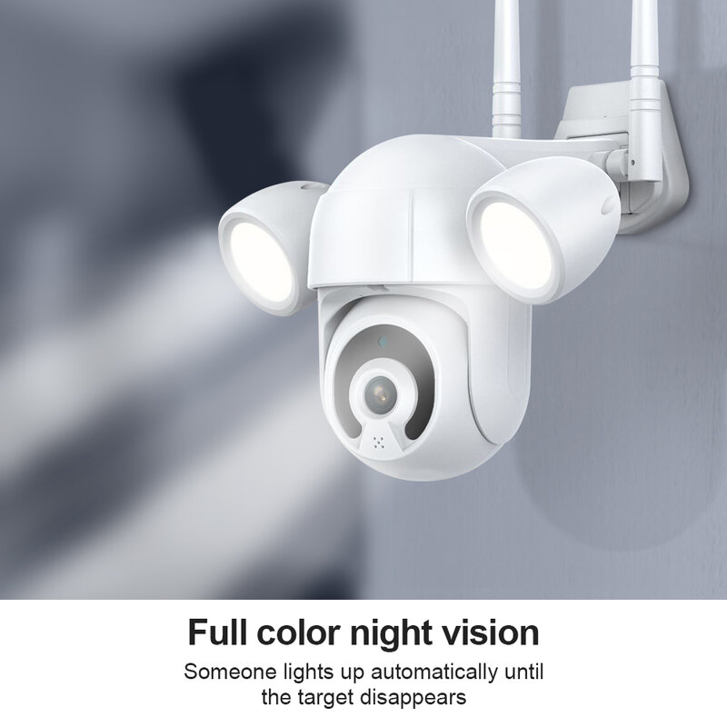 SECTEC Tuya 3MP Wifi IP kamera zewnętrzna 1080P kolor IR Night Vision bezpieczeństwo w domu CCTV inteligentna kamera ochronny zabezpieczający