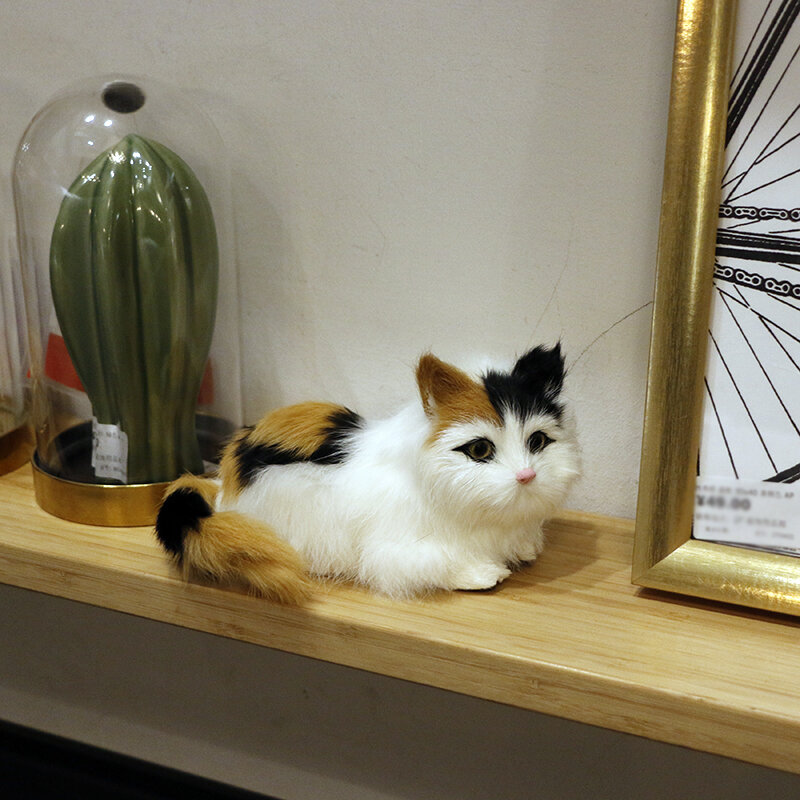 Mô Phỏng Động Vật Cát Sang Trọng Đồ Chơi Nhóm Mèo Mô Hình Búp Bê Trang Trí Ô Tô Đồ Trang Trí Món Quà Sinh Nhật