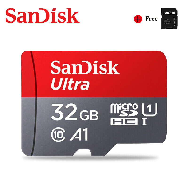 Карта памяти Microsd SanDisk, класс 10, 256 ГБ, 200 ГБ, 128 ГБ, 64 ГБ, 98, МБ/с. ГБ, 32 ГБ, 16 ГБ