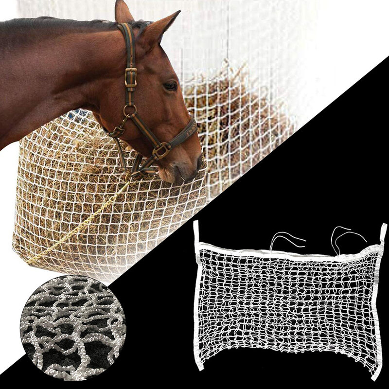 Tas Jaring Jerami Tas Pakan Lambat untuk Pengumpan Kuda Tebal Kualitas Tinggi Makan Siang Penuh Tas Pengumpan Besar Peralatan Kuda Perlengkapan Pertanian