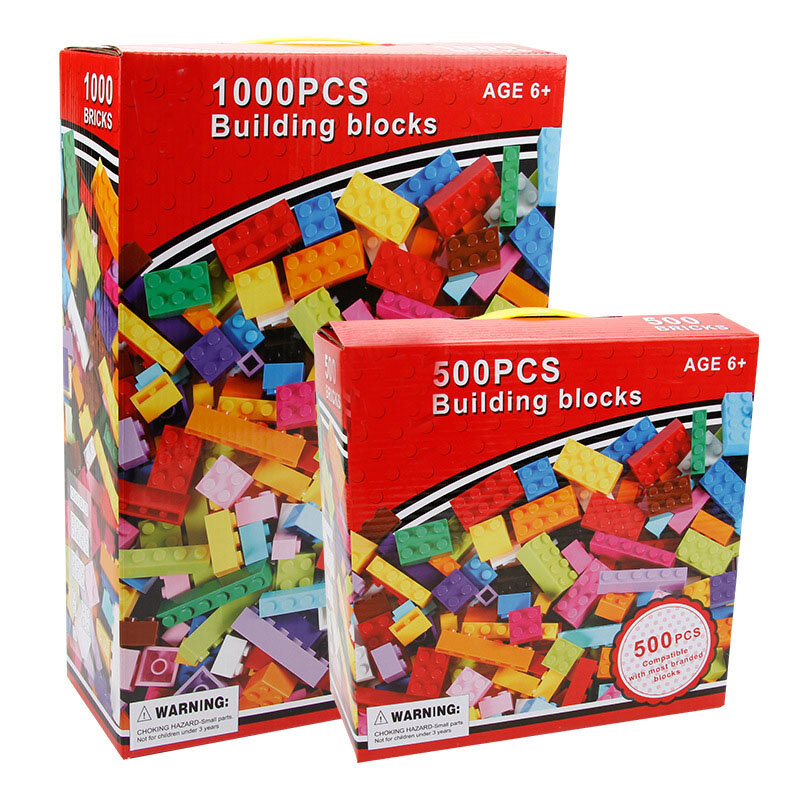 1000 шт. DIY строительные блоки, кирпичные блоки, развивающие креативный совместим с LEPINING игрушки для детей подарок на день рождения