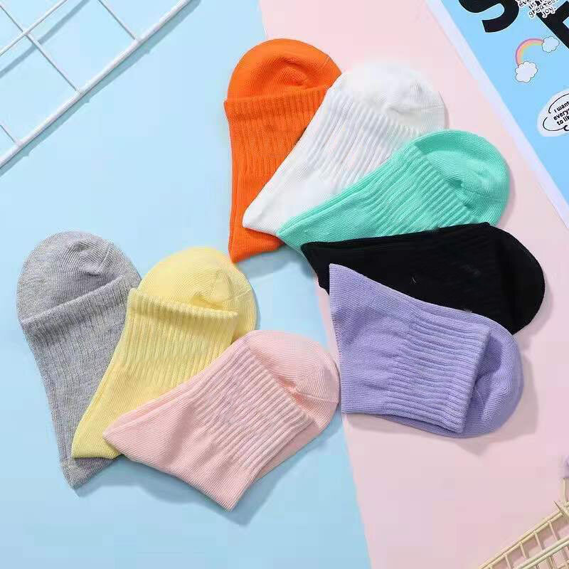 5Pairs 2021 Baby Socks for Kids Girls Boy Cotton Stripe Cartoon Animals Summer And Spring Toddler Knitted Socks