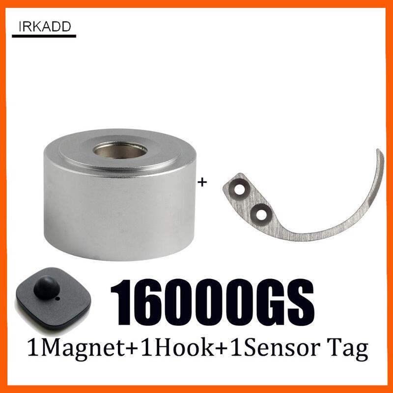 16000GS Pelepas Tag Penghilang Magnet Keamanan Super untuk Sistem Pos Pemeriksaan Yang Kompatibel + Pemisah Kait Portabel + 1 Tag Sensor