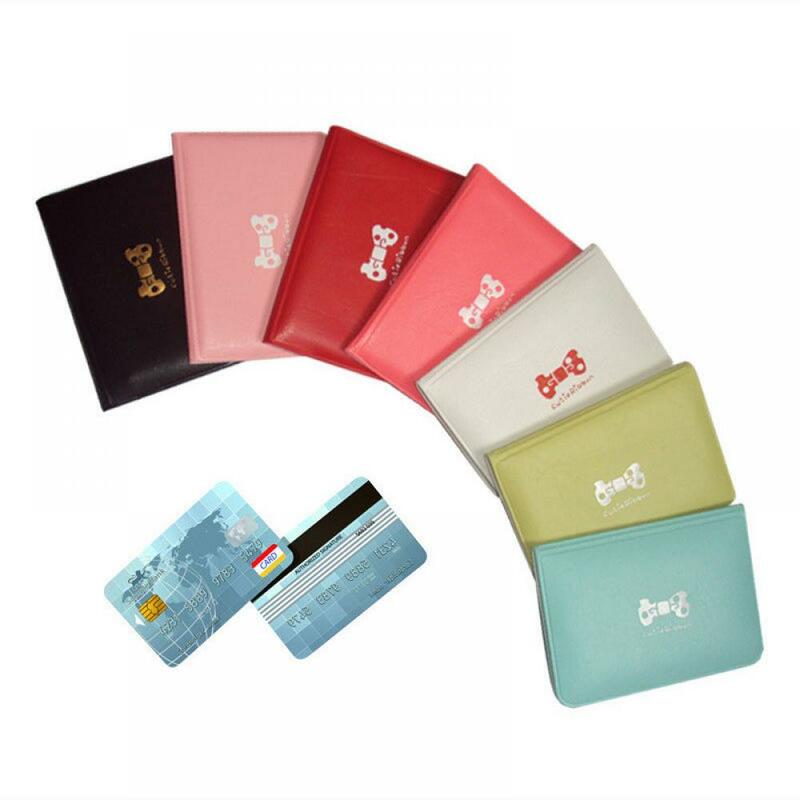 Nueva moda gran oferta mujeres Bowknot negocio de crédito de las ID de tarjeta billetera bolsa de bolsillo funda, soporte bolsa