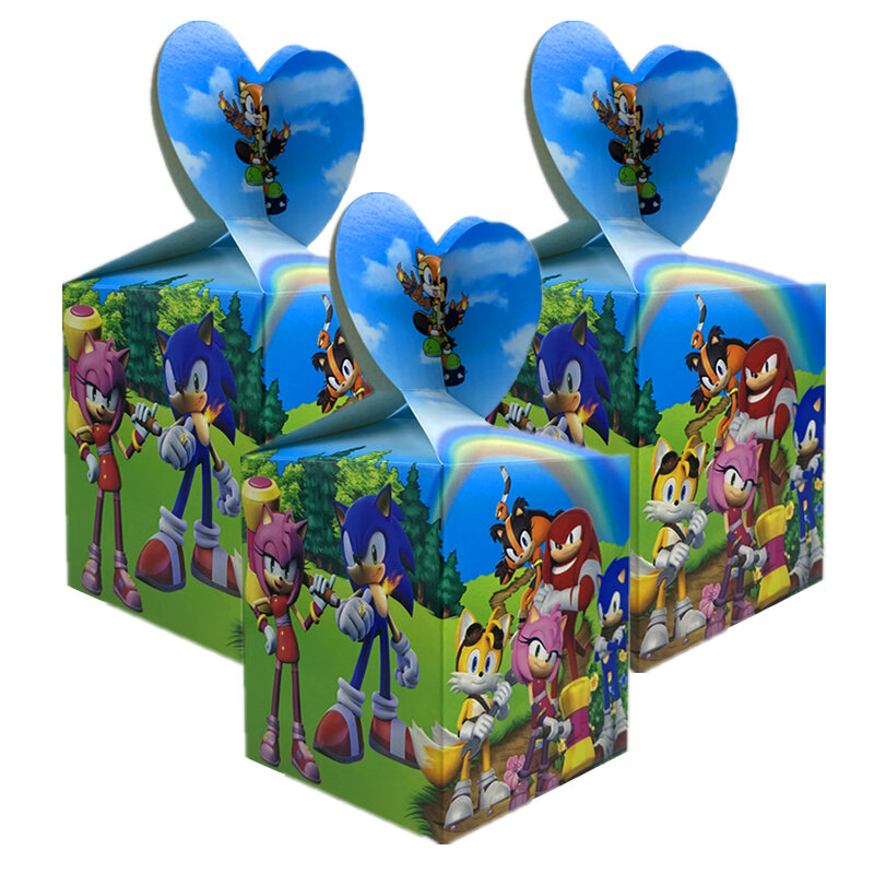 Magrise-vajilla desechable Sonic para fiesta de cumpleaños, suministros de decoración de juguetes para niños, 1 año