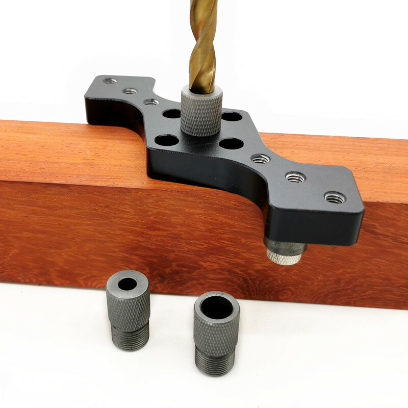 Kieszeń do obróbki drewna wyrzynarka 6/8/10mm samocentrujący pionowe Doweling Jig wiertło naprowadzające dla lokalizator dziurkacza stolarstwo narzędzia