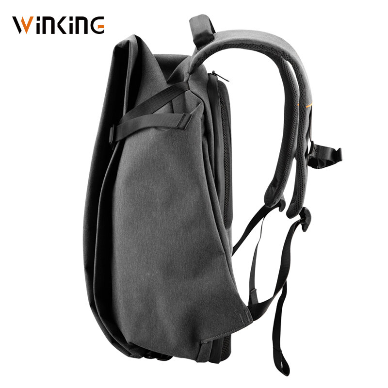 Многофункциональный рюкзак Kingsons для мужчин, модный дорожный рюкзак с USB-зарядкой для подростков и мужчин, водонепроницаемая сумка с защитой...