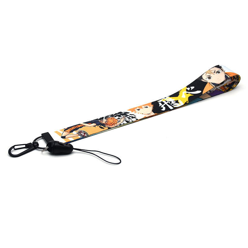 haikyuu Keychain Accessories Cosplay Prop Key Rings Cell Phone Neck Strap ID Lanyards