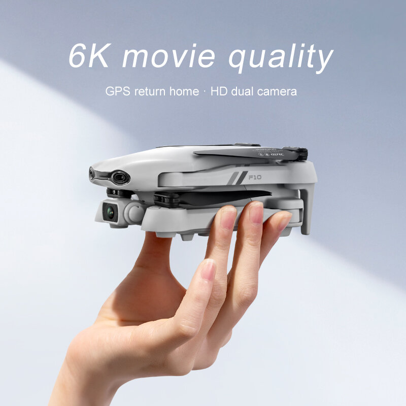 F10 Drone 4K HD doppia fotocamera con 5G GPS con WIFI FPV distanza di trasmissione in tempo reale 2km Rc giocattolo pieghevole SJRC F11 Pro 4k Dron