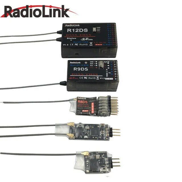 Radiolink – récepteur de Signal 2.4G pour émetteur Rc, R12DSM, R12DS, R9DS, R8FM, R8EF, R8FM, R6DSM, R6DS, R6FG, R6F
