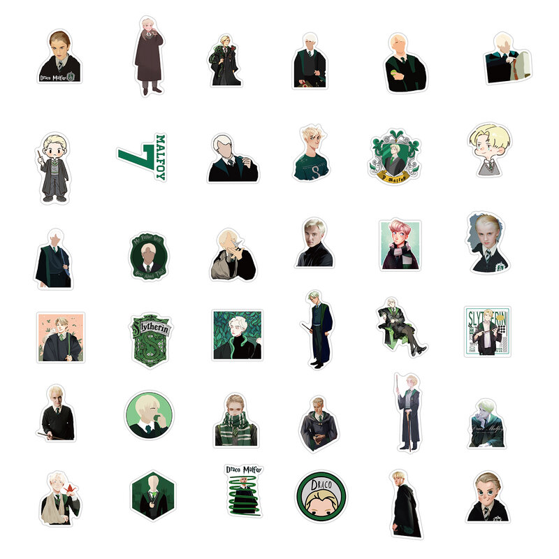 10/50/100 قطعة Draco Malfoy الكتابة على الجدران ملصقات العرافة ملصقات للأمتعة المحمول الثلاجة دراجة نارية سكيت ملصق
