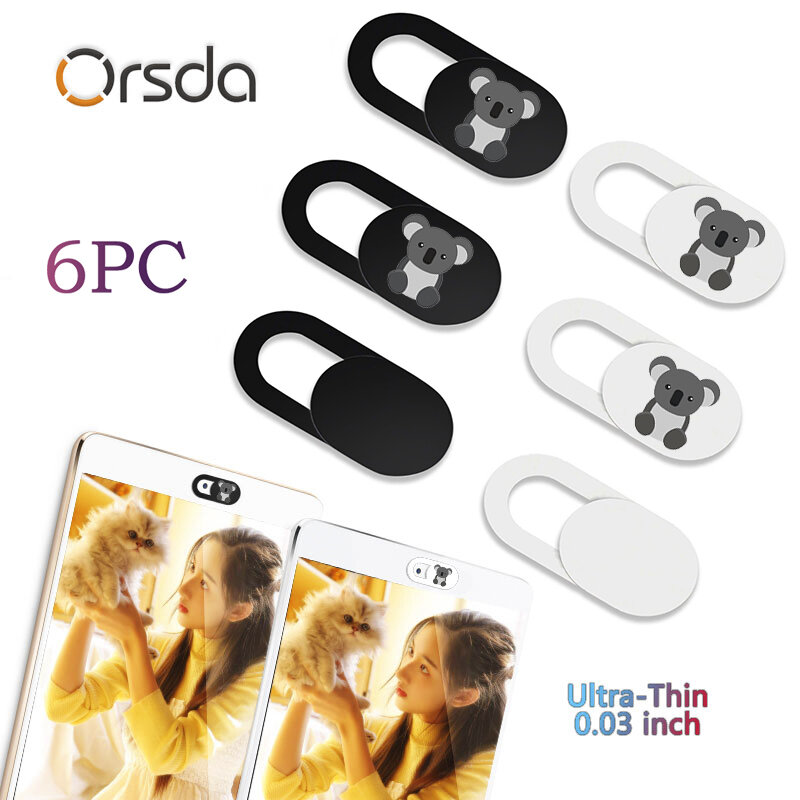 Orsda-cubierta Universal para cámara Web, cubierta para teléfono, portátil, caché deslizante, imán, para IPad, PC, Macbook, pegatina, IPhone11