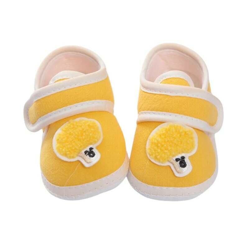 Spring Newborn Baby Girls Crib Shoes Infant Sneakers Soft Sole Toddler Casual Shoes Cozy Cartoon First Walker Prewalker 0-18M