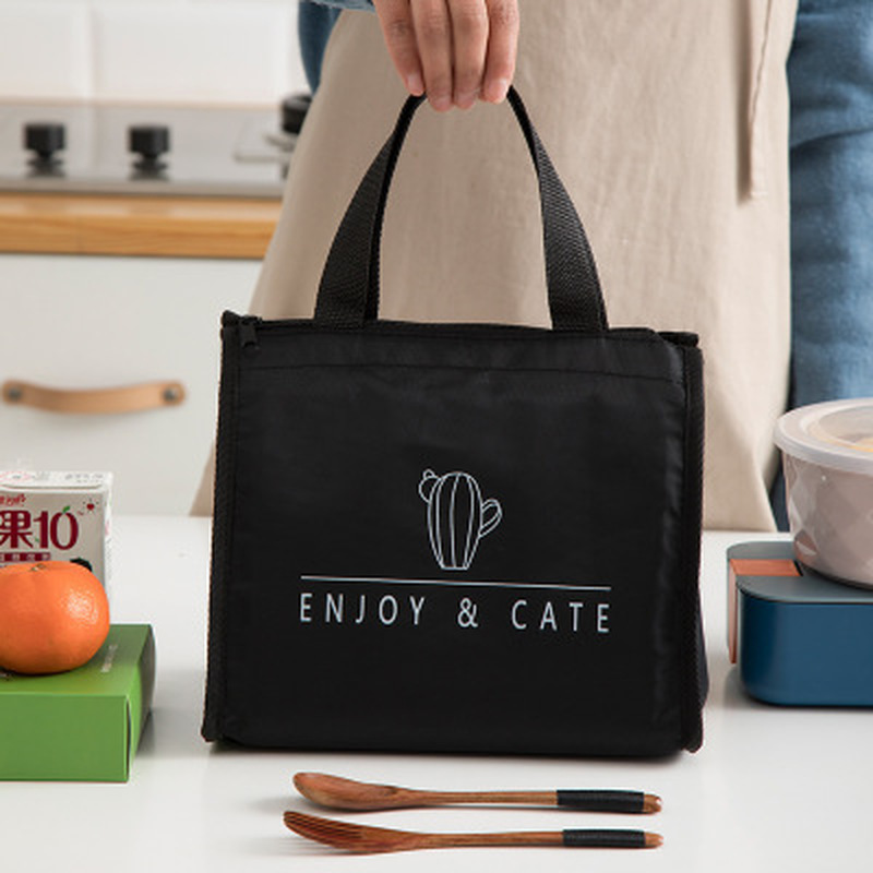 Contracted Style Insulated Lunch Bag, Durable Bento Pouch, Thermal Insulated Lunch Box,Tote Cooler Bag, Lunch Container