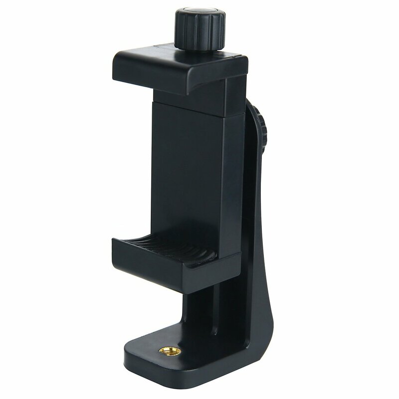 Roteta Tripod Mount Adapter Rotatable Stand Mount Adapter untuk Smart Phone Tripod Stand 360 Derajat Adjustable Clip