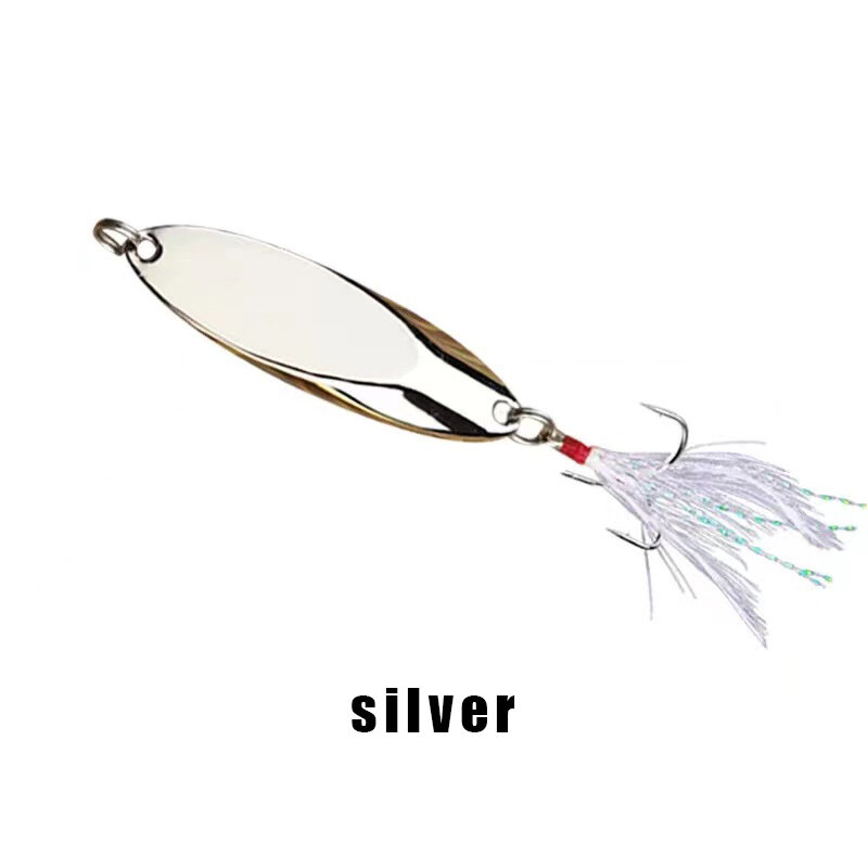 1pcs Metal Spinner Spoon 5g-18g Lures Trout Fishing Lure Hard Bait Sequins Paillette Artificial Baits Spinnerbait Fish Tools