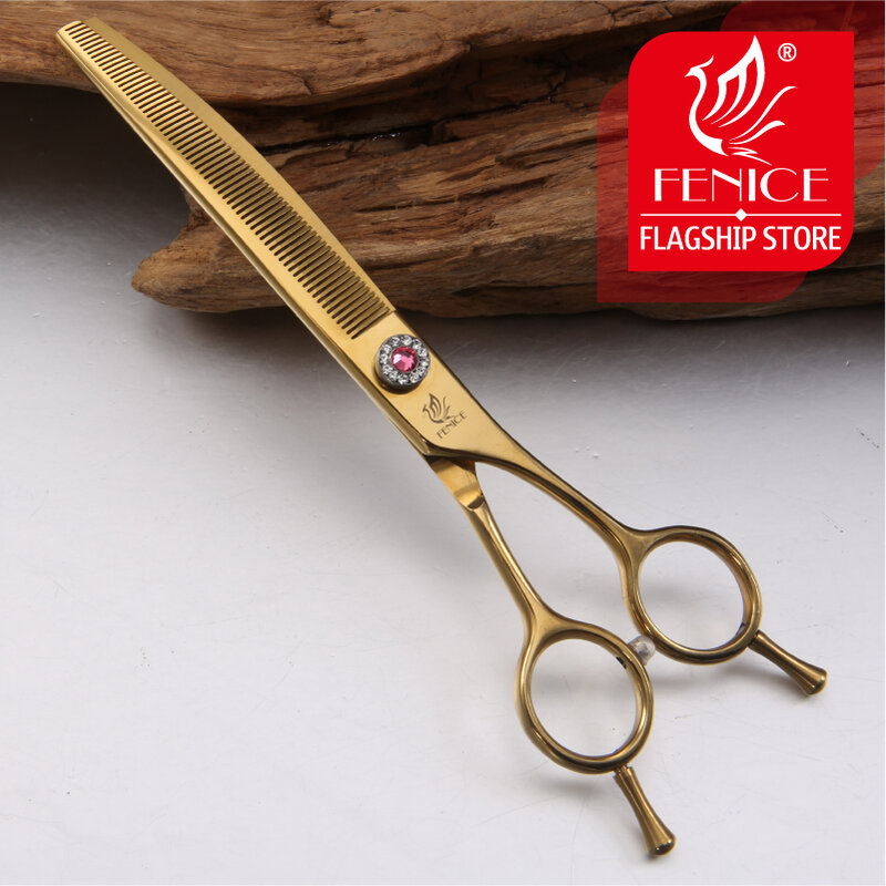 NEW TY Fenice high-end 7.0 inch professional dog grooming scissors curved thinning shears for dogs & cats animal hair tijeras
