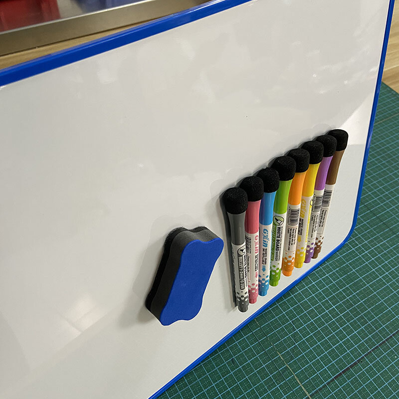 A3 Size Whiteboard Praktijk Boord Dry Erase White Board Dubbelzijdig Schrijven Kids Tekentafel Siliconen Beschermende Rand