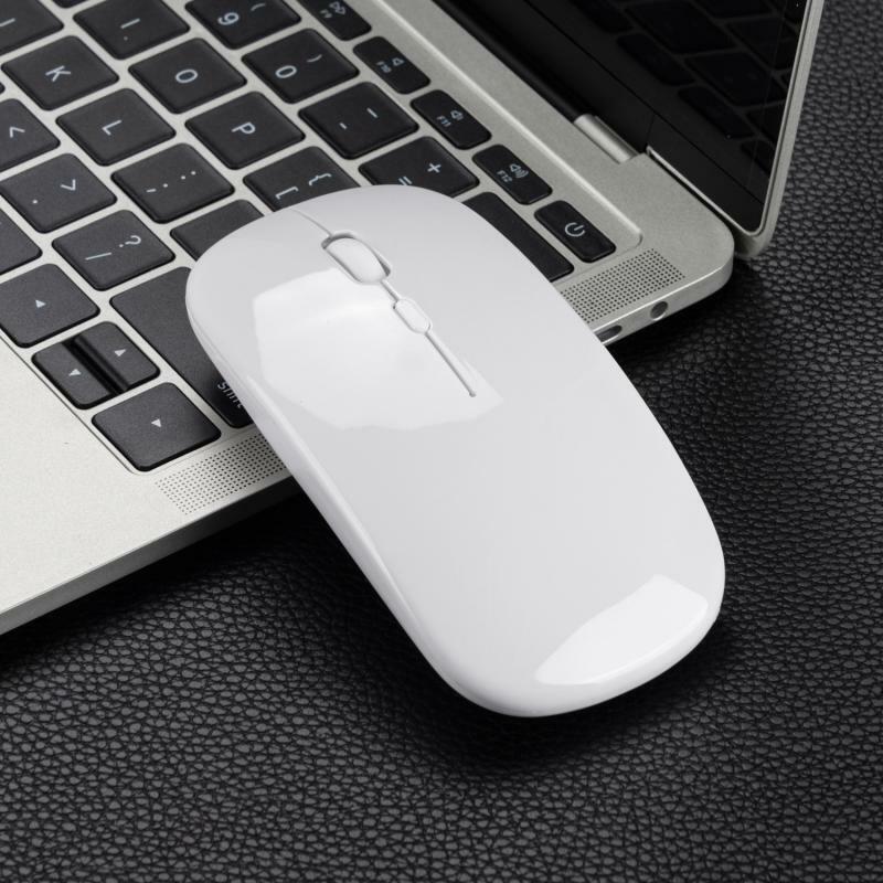 Rato sem fio óptico recarregável slient botão ultra fino mini ultrafino ótico usb 2.4g ratos para computador portátil