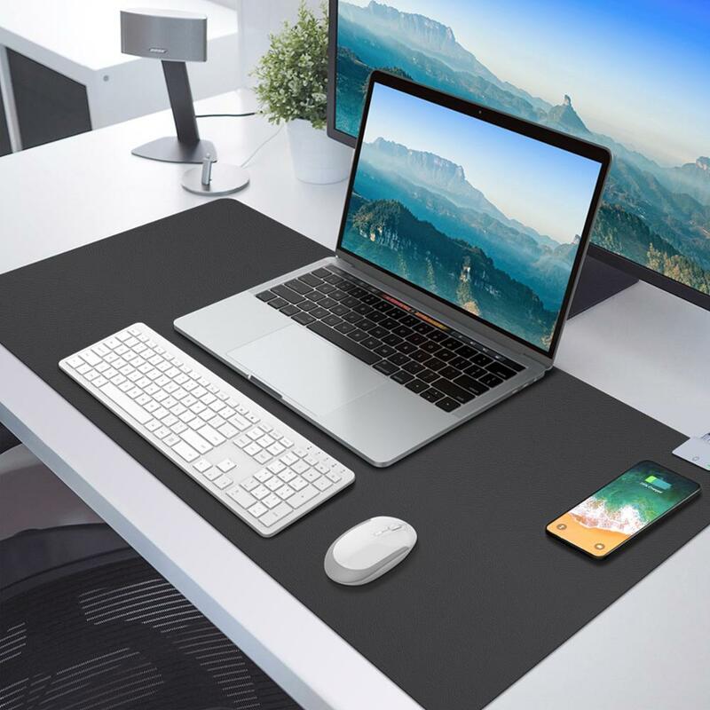 2022 New Design Desk Mat with Heating Function Wireless Charging Mouse Pad for iPhone for Huawei Extended Large Mouse Mat
