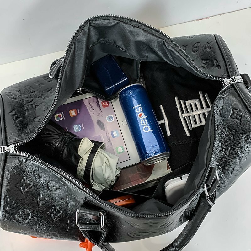 YILIAN Vintage Geprägte Reisetasche Für männer und frauen 2021 Neue stilvolle vielseitig fitness tasche große kapazität kreuz-spanne tote