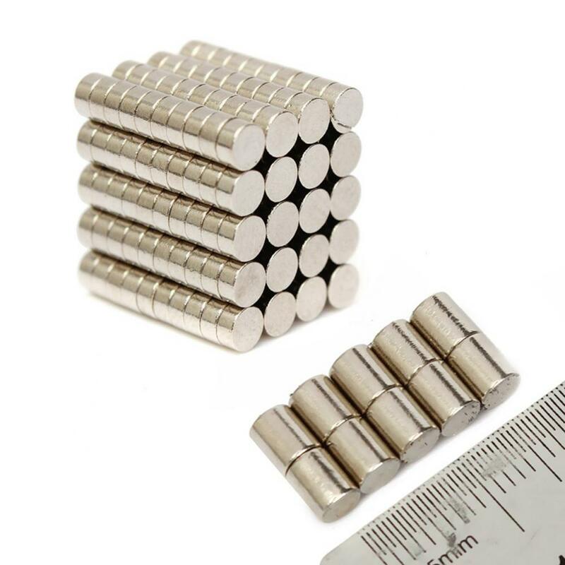 200 Buah 3X1.5Mm N35 Kuat Bulat Silinder Blok Langka Bumi Neodymium Magnet Kulkas Kerajinan untuk Bidang Akustik Elektronik