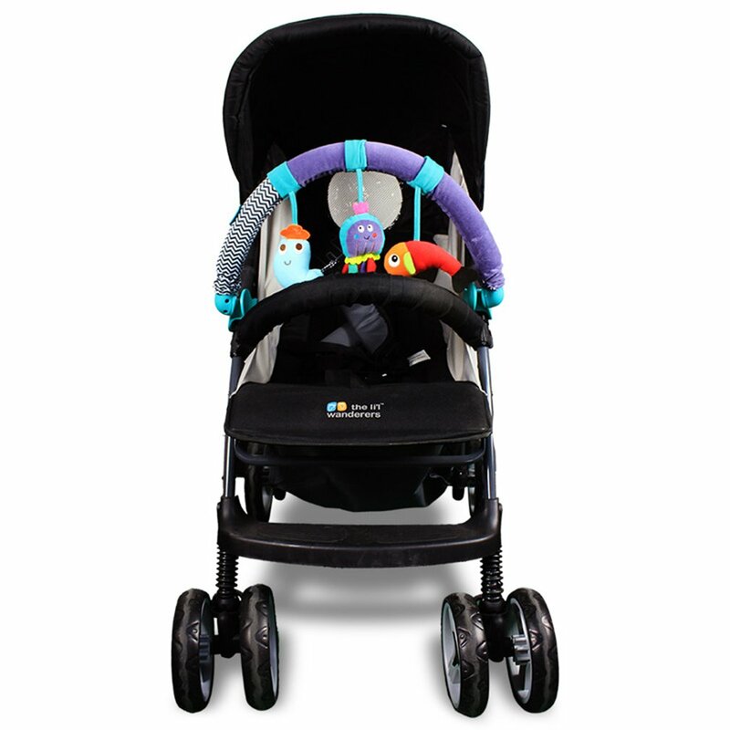 Wózek dziecięcy/łóżko/łóżeczko wiszące zabawki dla niemowląt łóżeczka grzechotki siedzisko śliczny pluszowy wózek mobilne prezenty morze grzechotki zwierzątka