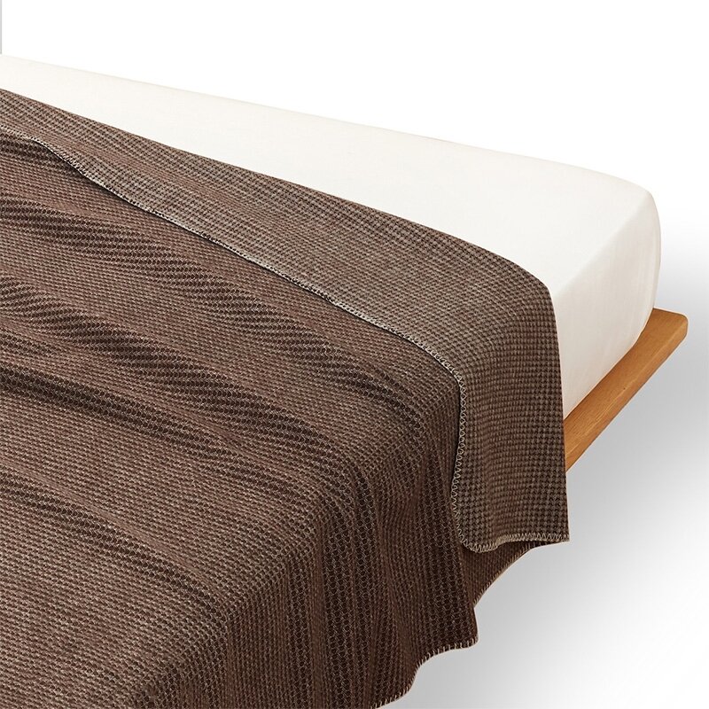 Couverture de luxe 100% laine douce pour canapé, écharpe chaude Portable, châle, Plaid, couvre-lit, en tricot polaire