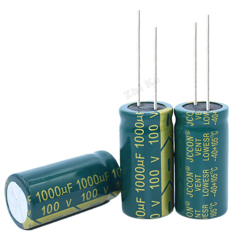 4 sztuk/partia wysokiej częstotliwości niska impedancja 100v 1000UF aluminium kondensator elektrolityczny rozmiar 18*35mm 100V1000UF 20%