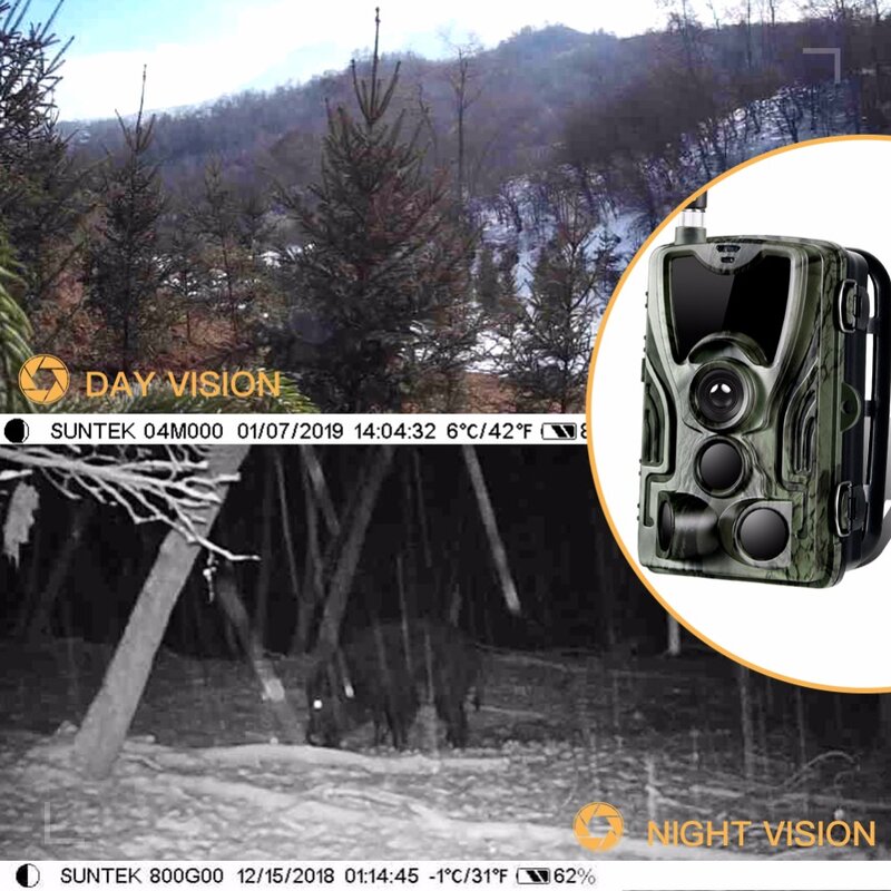 Kamera obserwacyjna 3G MMS 0.3s wyzwalacz kamera myśliwska 940nm IR LED pułapki fotograficzne 16mp 1080p HD noktowizor scout zwierząt kamera HC-801G