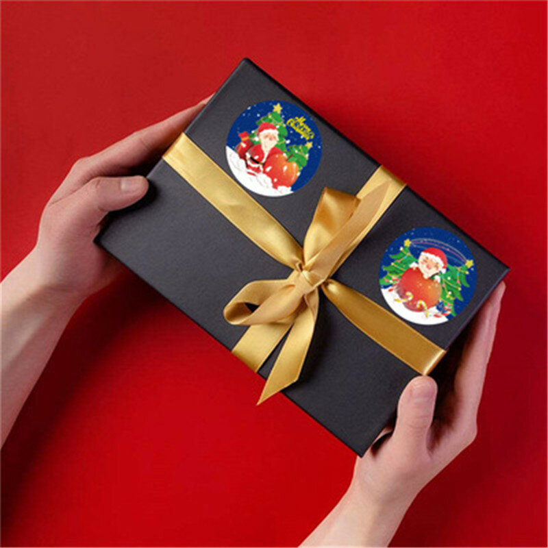 Nowa wesoła dekoracja świąteczna Santa naklejka naklejka Party prezent naklejki do zamknięcia wypieków zaproszenie koperta na list naklejka