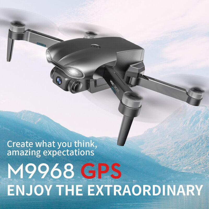 Drone m9968, gps, 5g, wi-fi, 6k, hd, mini câmera, pro, fesional, 2020 metros de distância, fpv, drontológico, vs ex5 l108 e520s, novo, 1200