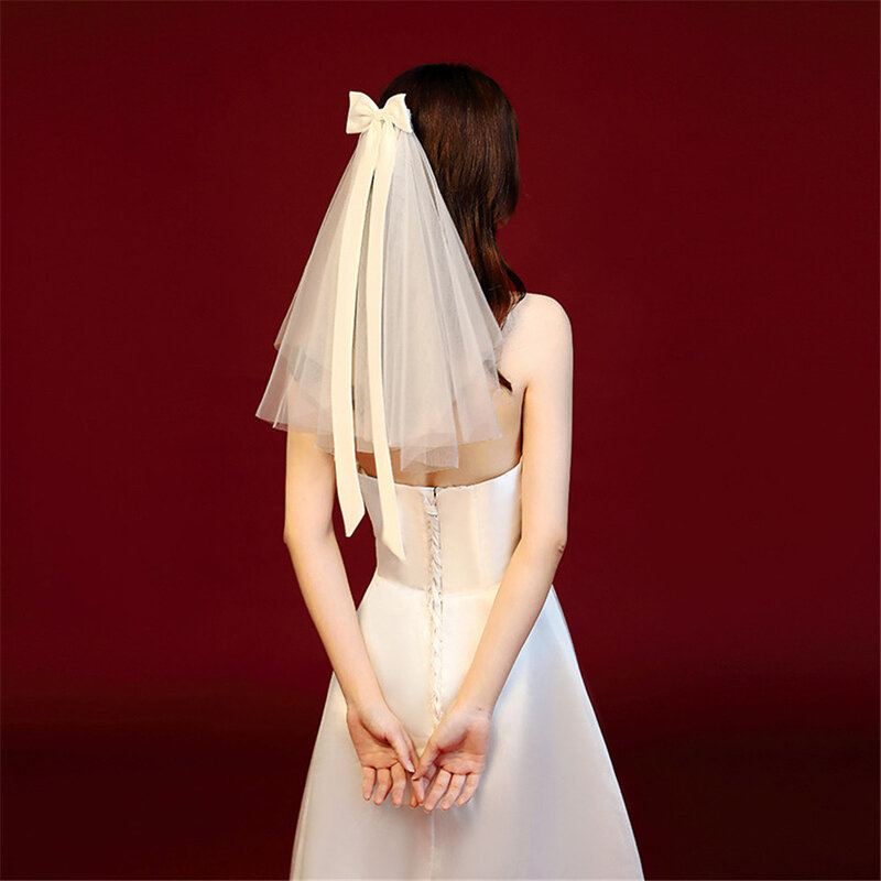 NZUK-طرحة زفاف بطول الكتف مع مشط ، غطاء زفاف أبيض ، إكسسوارات زفاف