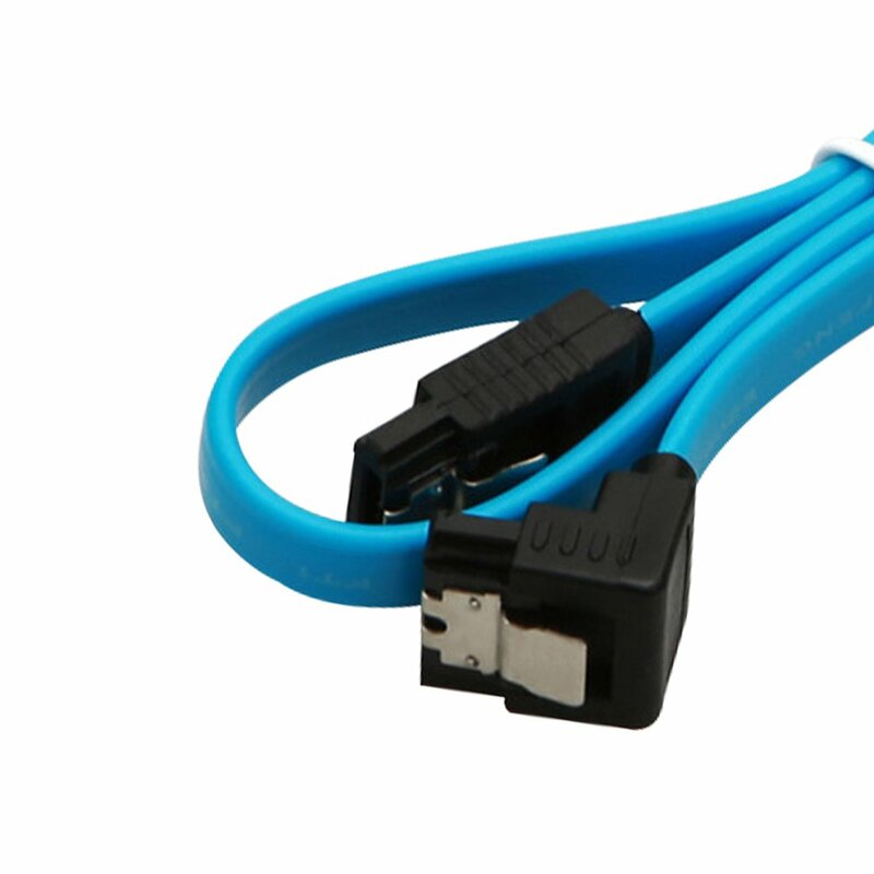 Câble SATA 3.0 18 pouces pour disque dur, SATA 3 III, 6 GB/s, Angle droit à 90 degrés, 5 pièces