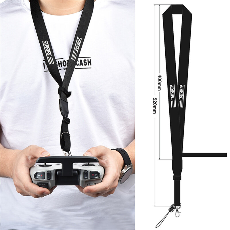 Nylon Adjustable Lanyard With Remote Hook Strap Holder For Dji Fpv Combo Comfortable And Durable Drone Spare Accessories
