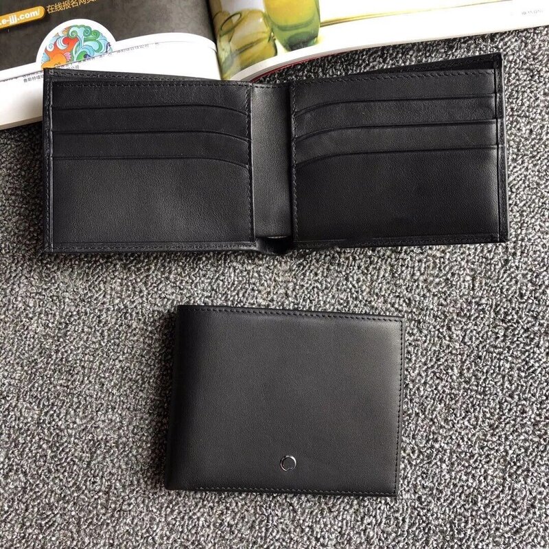 MB wallet men's business wallet men's wallet 100% top cowhide high-end wallet free gift box manufacturer sales 12 hours delivery