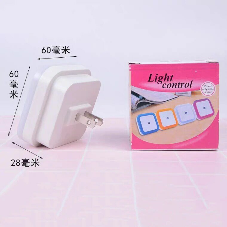 Wireless Sensor LED Night Light EU US Plug Mini Square Night Lights For Baby Children Living Room Bedroom Corridor Lighting Lamp