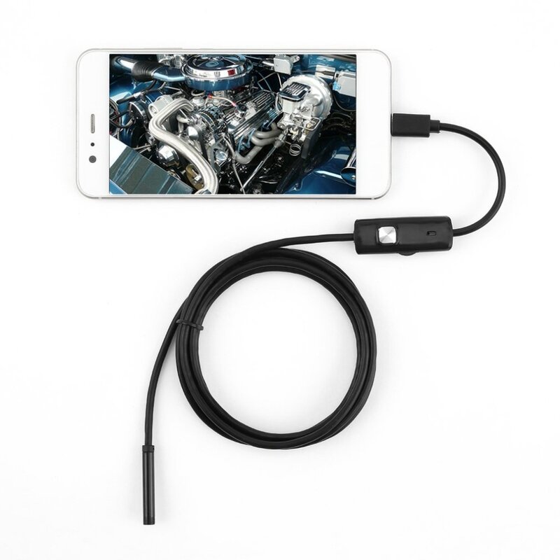 Камера-Эндоскоп 1/1, 5/2/3, 5/5 м 5,5 мм 720P с мягким кабелем, Водонепроницаемая мини-USB эндоскоп с 6 светодиодами для Android и ПК