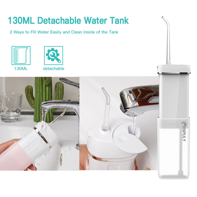 Für Xiaomi ENPULY Mini Tragbare Oral Irrigator Dental Irrigator Zähne Wasser Zahn Reiniger Flosser bucal Waterpulse Ultraschall