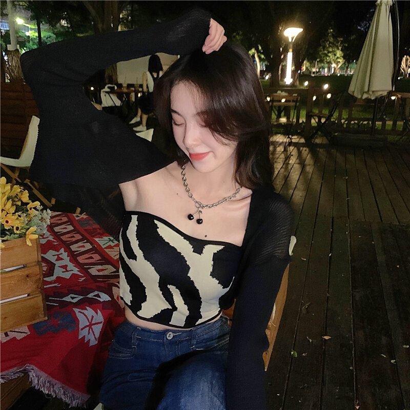 Women Shrugs Solid Thin Breathable Sun Protection Simple Outwear Crop Top Long Sleeve Soft Wraps Females Leisure Ulzzang Trendy