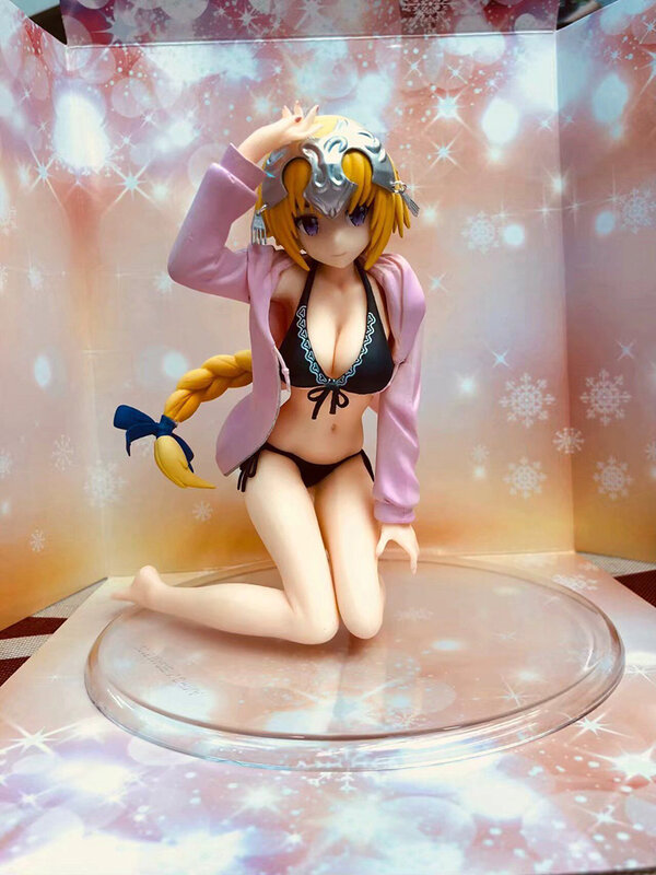 ¿Animé Hentai película el destino de la Gran Orden de la figura de acción Sexy chica de Juana de Arco Sexy traje de baño de Ver? Figuras en miniatura de juguete colección de regalos