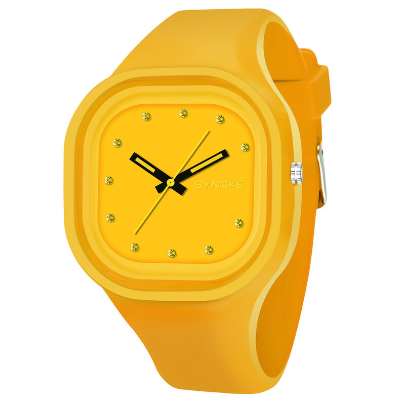 SYNOKE-reloj deportivo impermeable para hombre y mujer, cronógrafo de pulsera con fecha Digital LED, de silicona, colorido