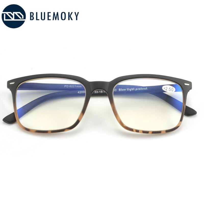 Bluemoky anti azul luz bloqueando óculos de computador homem retro quadrado óptico gaming eyewear vintage miopia óculos quadro