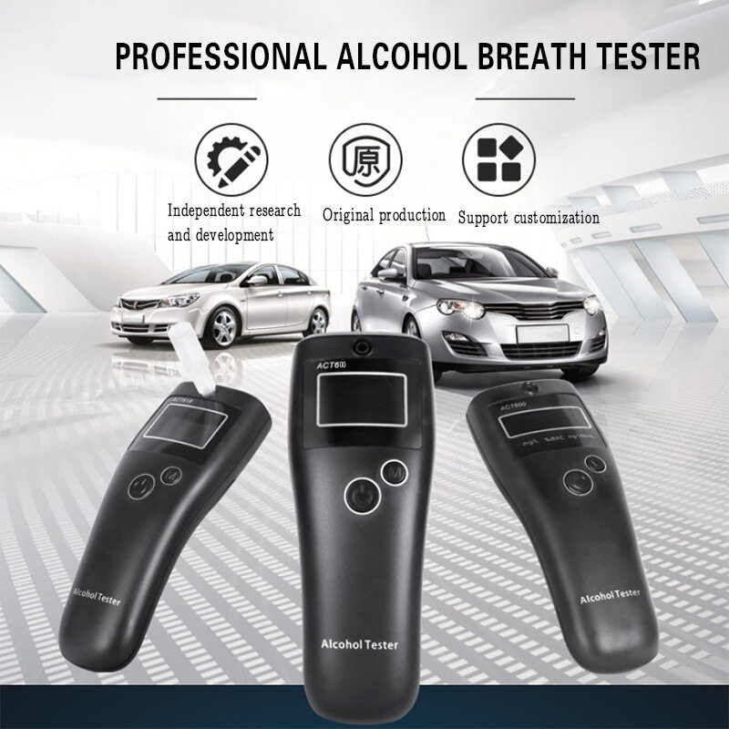 High Accuracy Mini Alcohol Tester Breathalyzer Alcometer Alcotest Diagnostic Tool ACT600