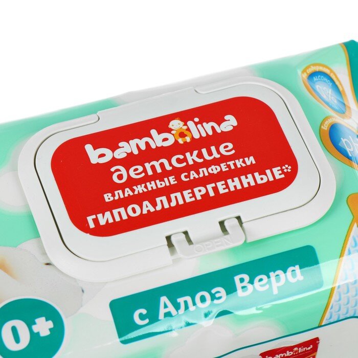 Bambolina baby wet wipes with aloe extract, 120 pcs 4816690